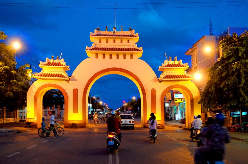 Cổng Tam Quan thành phố Rạch Giá.